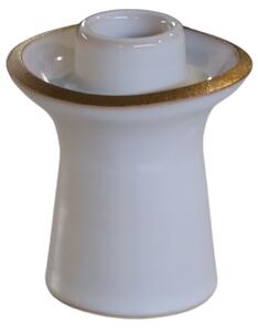 Świecznik NOSSE EDGE 8 cm Ivory Gold