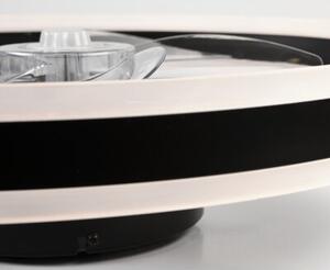 Plafon sufitowy LED LAMKUR LM-FL-2.228 z wiatrakiem Biało-czarny