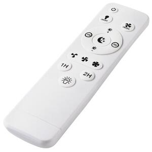 Plafon sufitowy LED LAMKUR LM-FL-2.228 z wiatrakiem Biało-czarny