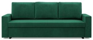 Kanapa 3 osobowa, BLOM, velvet, 220x92x92 cm, butelkowa zieleÅ | TYLETEGOTU