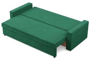 Kanapa 3 osobowa, BLOM, velvet, 220x92x92 cm, butelkowa zieleÅ | TYLETEGOTU