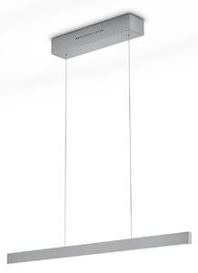 Knapstein Lampa wisząca LINDA, możliwość ściemniania, aluminiowy / szary / cynkowy, salon / jadalnia, metal, nowoczesny