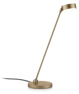 Knapstein Lampa stołowa Yori, możliwość ściemniania, brązowy / mosiężny, salon / jadalnia, metal, nowoczesny