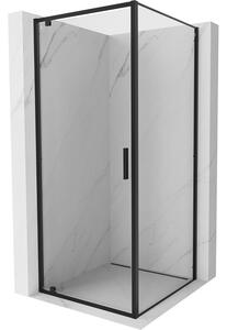 Mexen Exo-BR kabina prysznicowa uchylna 90 x 90 cm, transparent, czarna - 8181-090-090-70-00