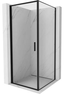Mexen Exo-B kabina prysznicowa uchylna 90 x 90 cm, transparent, czarna - 817-090-090-70-00