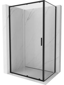 Mexen Exo-S kabina prysznicowa rozsuwana 120 x 90 cm, transparent, czarna - 8151-120-090-70-00