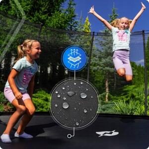 Trampolina ogrodowa THUNDER 8ft 244 cm dla dzieci z siatką wewnętrzną i drabinką