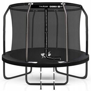 Trampolina ogrodowa THUNDER 8ft 244 cm dla dzieci z siatką wewnętrzną i drabinką