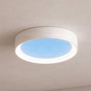 Lampa sufitowa LED Sky Lucande, możliwość ściemniania, niebieski, salon / jadalnia, tworzywo sztuczne, nowoczesny