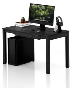 Biurko regulowane elektrycznie podnoszone czarne, 120x63 cm: EVAN