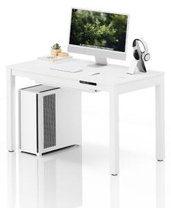 Biurko regulowane elektrycznie podnoszone białe, 120x63 cm: EVAN