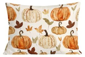 Flanelowa poszewka na poduszkę PUMPKINS & STRIPES 50x70 cm, kolorowa