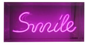Kinkiet dla dzieci neonowy różowy napis Smile Neon LED 4.14W Zuma Line