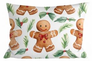Flanelowa poszewka na poduszkę MERRY GINGER 50x70 cm, kolorowa