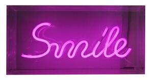 Kinkiet dla dzieci neonowy różowy napis Smile Neon LED 4.14W Zuma Line