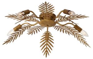 Lampa sufitowa w stylu vintage złota 70 cm 5-świateł - Botanica