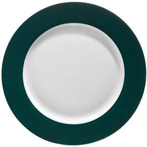 Talerz AMBITION Aura Green 27 cm Biało-zielony