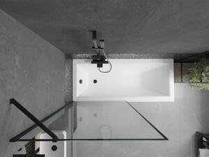 Mexen Next parawan nawannowy 1-skrzydłowy 90 x 150 cm, czarna ramka, czarny - 895-090-000-00-70-70