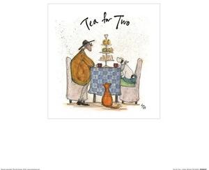 Druk artystyczny Sam Toft - Tea for Two, Sam Toft, (30 x 30 cm)