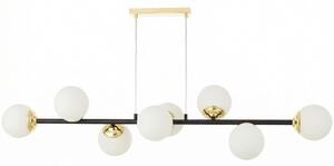NOWOCZESNA LAMPA WISZĄCA CZARNO-ZŁOTA FINO W8
