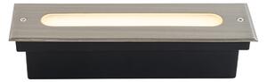 Zewnetrzna Nowoczesny reflektor szlifowany stalowy 30 cm z diodą LED IP65 - Eline Oswietlenie zewnetrzne