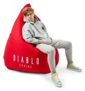 Pufa gamingowa Diablo Chairs: czerwona, pufa xxl, worek
