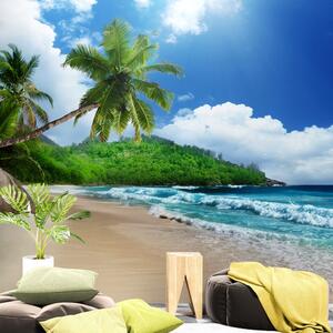 Samoprzylepna fototapeta piękna plaża na wyspie Seszele
