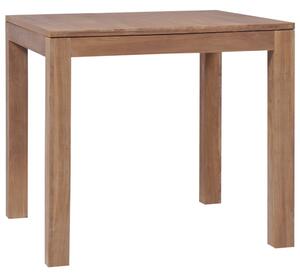 Stół z drewna tekowego, naturalne wykończenie, 82x80x76 cm