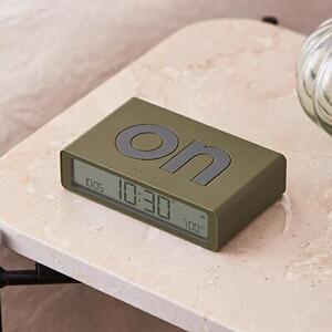 Budzik LEXON Flip Classic Khaki