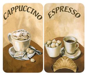 Zestaw 2 szklanych płyt ochronnych na kuchenkę Wenko Coffee