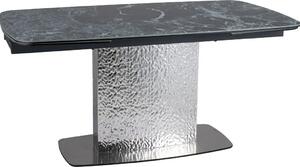 Stół rozkładany MONCLER CERAMIC 160(240)x90 morski/srebrny