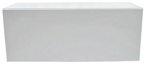 Biała minimalistyczna szafka wisząca RTV 100 cm - Vicky 2X