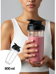 Blender kielichowy Mocny z Tritanu Kruszy lód 1.5L + Bidon 0.8L personalny