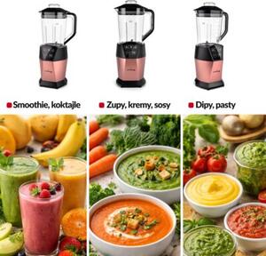 Blender kielichowy Mocny z Tritanu Kruszy lód 1.5L + Bidon 0.8L personalny