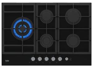 Płyta gazowa BEKO bPro500 HILL75235S Wok Wysokowydajne palniki Żeliwne ruszty 75cm