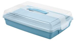 Pojemnik prostokątny na ciasto Curver Chef&Home 29.5 x 45 cm niebieski