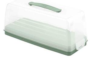 Pojemnik prostokątny na ciasto Curver Chef&Home 35.5 x 15 cm zielony