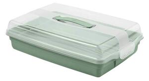 Pojemnik prostokątny na ciasto Curver Chef&Home 29.5 x 45 cm zielony