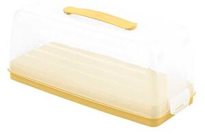 Pojemnik prostokątny na ciasto Curver Chef&Home 35.5 x 15 cm żółty