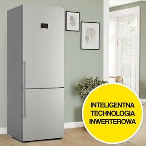 Lodówka BOSCH KGN497ICT No frost 203cm Srebrna