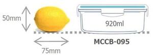 Pojemnik szklany GLASSLOCK MCCB-095 0.92 L Przezroczysty