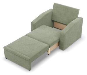 Fotel z funkcjÄ spania, Punto, sztruks, 108x87x80 cm, oliwkowy | TYLETEGOTU