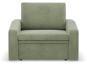 Fotel z funkcjÄ spania, Punto, sztruks, 108x87x80 cm, oliwkowy | TYLETEGOTU