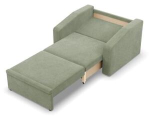 Fotel z funkcjÄ spania, Punto, sztruks, 108x87x80 cm, oliwkowy | TYLETEGOTU