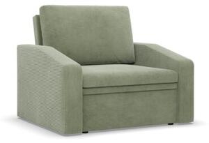Fotel z funkcjÄ spania, Punto, sztruks, 108x87x80 cm, oliwkowy | TYLETEGOTU