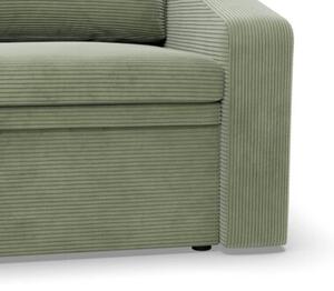 Fotel z funkcjÄ spania, Punto, sztruks, 108x87x80 cm, oliwkowy | TYLETEGOTU