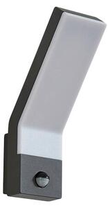 Lindby - Korvik LED Ścienna Lampa Ogrodowa w/Sensor Biały/Dark Szary