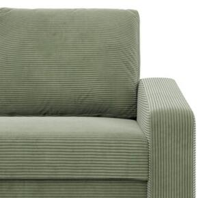 Kanapa rozkÅadana, BLOM, sztruks, 220x92x92 cm, oliwkowy | TYLETEGOTU