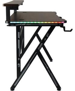 Biurko gamingowe COBRA CRF4012 RGB Brązowy