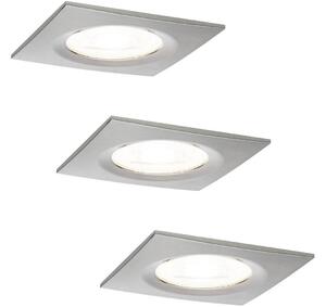 Paulmann Paulmann 93615 - ZESTAW 3x LED/7W IP44 Ściemnialna łazienkowa oprawa wpuszczana W1226